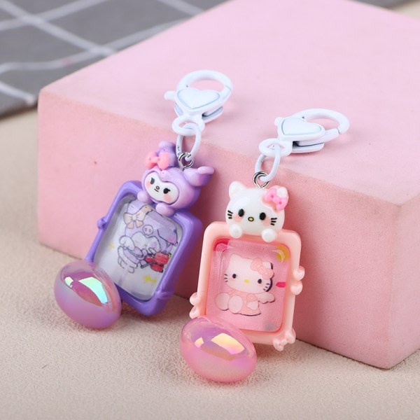 Kawaii Kuromi Cinnamoroll Avainrengas Koululaukku Charm e Cartoon Ke F