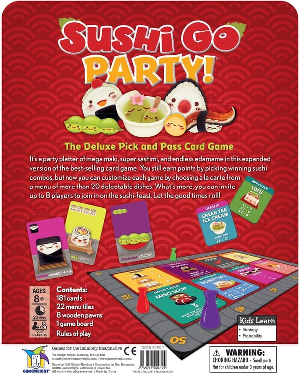Sushi Go Party -korttipeli