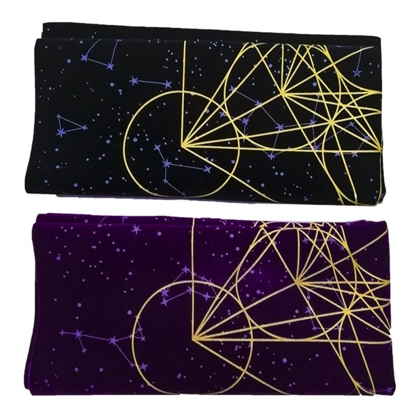 1/2/3 Astrologi Tarot Kortspill Bordduk Krystallgitter Lilla 60x60cm 1Set Purple 60x60cm 1Set