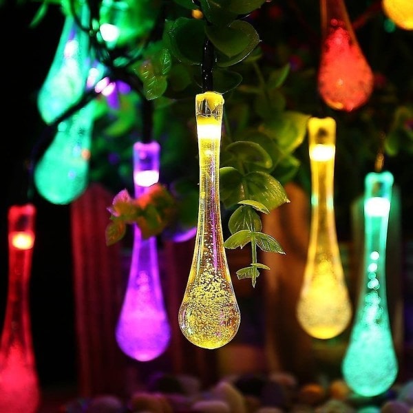 Utomhus Solar String Light 6,5m 30led Solar Bulb Fairy Lights