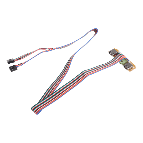 USB PC-computer til kabinet 6CM frontpanel USB-lydport mikrofon hovedtelefonkabel Compu