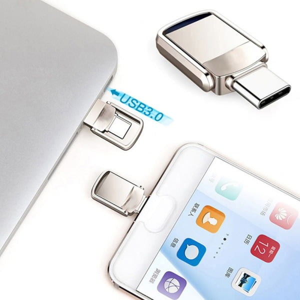 Mini Type C Ultra Dubbel USB Flash Drive USB 3.0 & Type C-minne