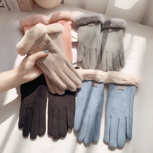 Modehandskar Höst Vinter e Furry Warm Mitts Full Fing Fleec A7 onesize A7 onesize