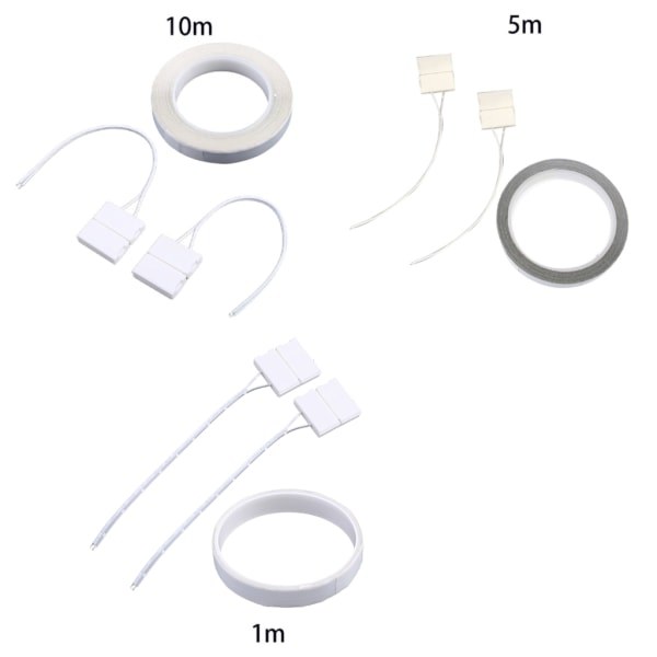 16AWG 1-10M Piilotettu litteä sähkökaapeli 2-johtiminen liimapintainen kuparilanka ääni-, LED-valaistus- ja muihin tarkoituksiin 1m