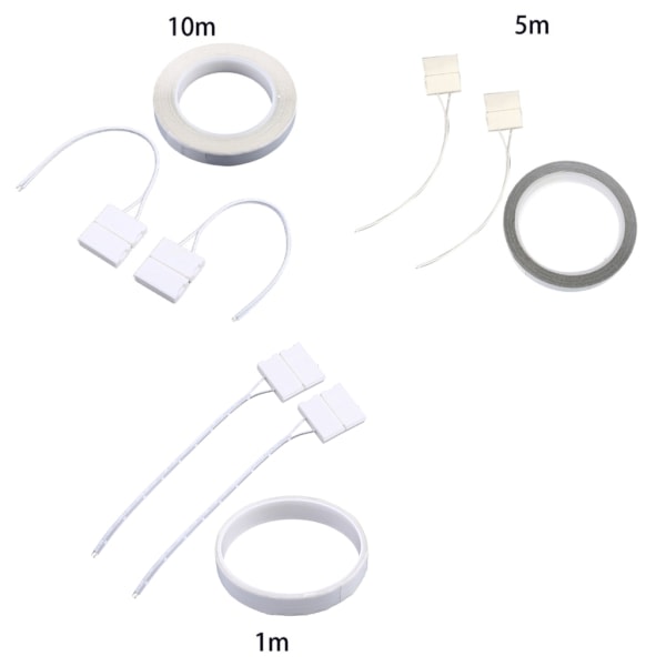 16AWG 1-10M Skjult Flad Elektrisk Kabel 2 Leder Lim Bag Kobbertråd til Lyd LED Belysning og Mere 1m