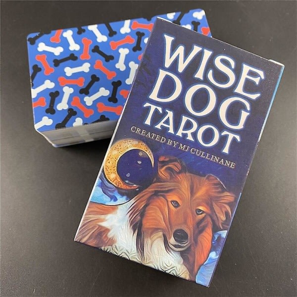 Nye hundetarotkort tarotdekk komplett engelskt brettspill fest familiespillkort orakelkort kortspill (FMY)