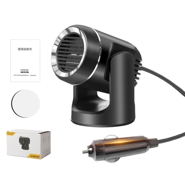 Bærbar bilvarmer Blæser Anti-Dug 12V/24V Blæser Forrude Defroster Automatisk Varmer Luftblæser Køretøj Affugter Varmetørrer null - 24V