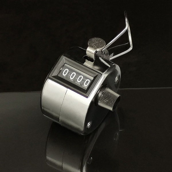 1 ST Mekanisk kvantitetsteller Håndholdt digital teller 4 Linje sølv onesize silver onesize