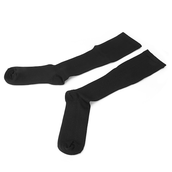 Joustavat kompressiosukat juoksuun, pehmeät ja hengittävät, mustat, S/M, unisex