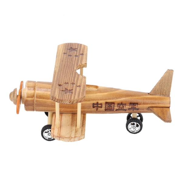Fighter Plan Träpusselleksak DIY-modell Utbildning Leksaksmodell Monterad sticksågsleksak