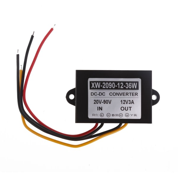 Step Down Regulator Strømforsyning Adapter Konverterer 24V 36V 48V til 12V konverter null - 3A