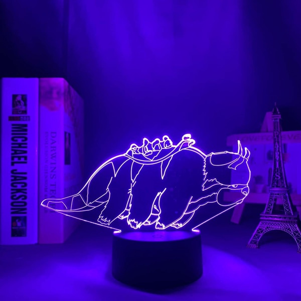 Anime Game Natlampe 3D Led Natlampe Appa Avatar The Las