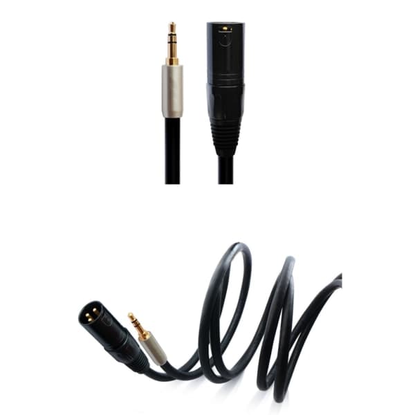 3,5 mm stereo jack han til XLR han aux lydkabel til højttalermixer 2m