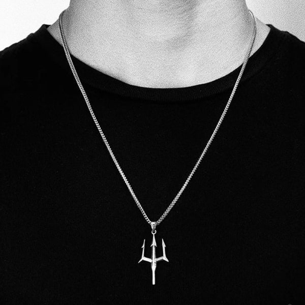 Neptune Trident Halskjede Herr Tide Brand Niche Høy Design Sen