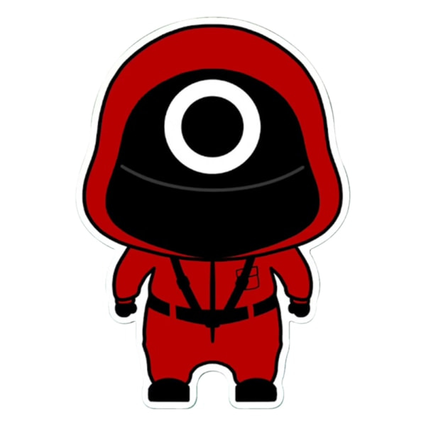 Squid Game -elokuvan tarra Piirretty tarra Tietokoneen kupin tarra D