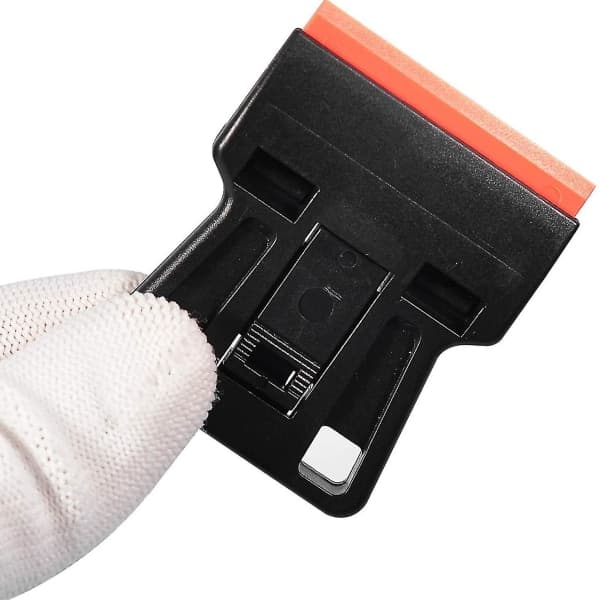 2 stk Mini Plastskraper med 100 Dobbelkantede Rakblad