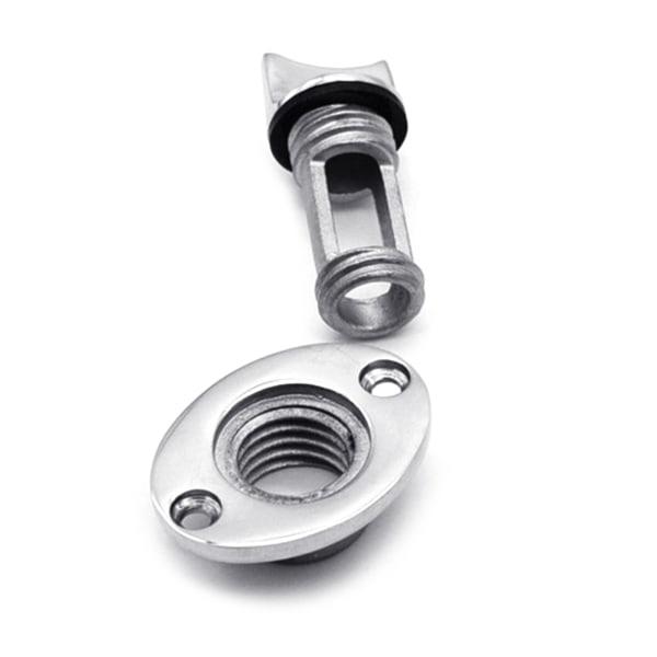 Kajak Gummibåd Drænplugs Hættehul Dræn Marine Jolle Garboard Hardware Sort