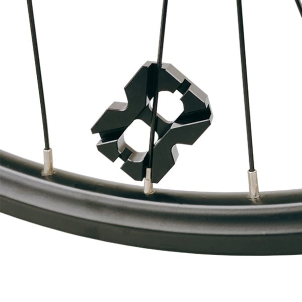 Cykelekrernøgle Skiftenøgle til Nøgle Cykelhjul til Fælgjustering Cykel Mini Reparationsværktøj Bærbar 6-vejs Spårnøgle S Blå