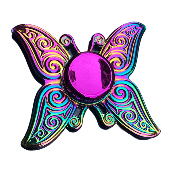 Metalliska Snurrande Toppar Hög Hastighet Rotations Finger Spinner Leksak för Vuxna Barn Fest Favorit Avkoppling Fingertopp Leksak null - A