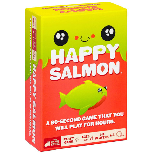 Happy Salmon - Kortspill for voksne, tenåringer og barn - Morsomt familiespill