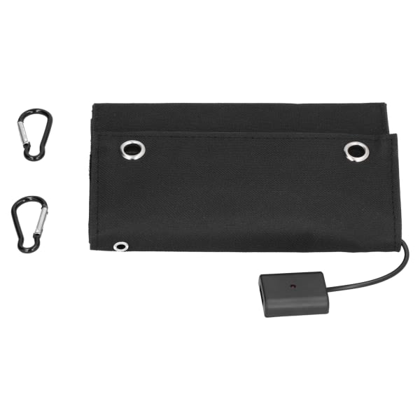 15W 5V USB Solpanel Vikbar Bärbar Monokristallin Solcellsladdare för utomhusbruk