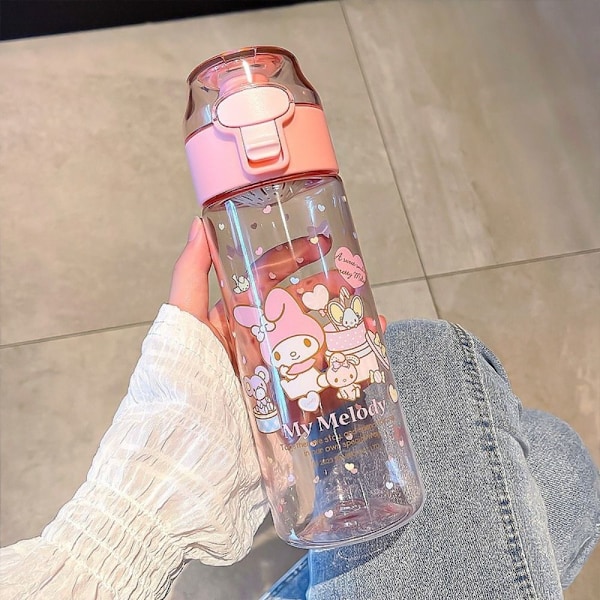 550 ml:n vesipullo Kouromi, suuri vesipullo Pink