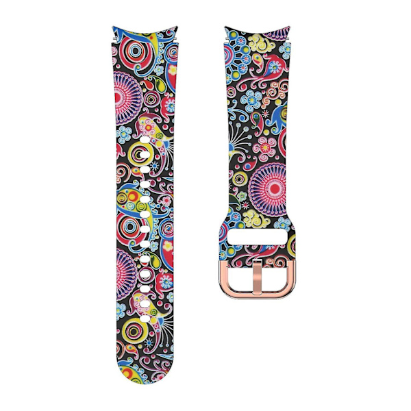 Silikoniranneke Samsung Galaxy Watch4 Classic 42mm/46mm/Watch4 Active 40mm/44mm Monivärinen, Monivärinen Multicolor, Multicoloured J Style J Samsung Galaxy Watch4