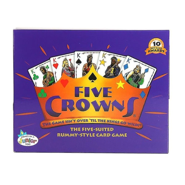 5 Crown Poker brädspilskort, et skal-spel til familiesammenkomst, kortspil for unge voksne, familie og venner mere glädje jul-gif
