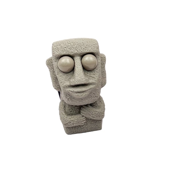 Klemmeleker med Pop Out Eyes Mini Rock Man Stressavlastning for