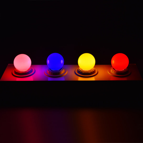 Set med 24 LED-lampor E27 Eq 1W Utomhus guinguette girlander