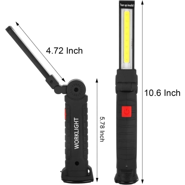 LED-arbetslampor, farsdagspresenter till pappa, make, laddningsbara arbetslampor för män, perfekt farsdagspresenter från son, dotter, fru
