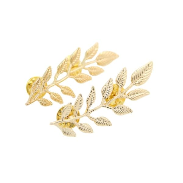Brude-Broche Bling Brocher Sløjfe Klips Elegant Halsbroche Guld ingen