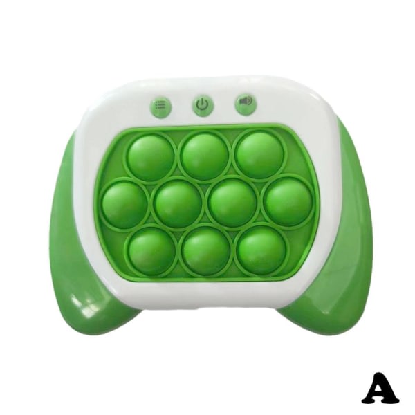 Quick Push Spillmaskin Avspennings Trykknapp Musikk Musdreper P Hvit Grønn Onesize