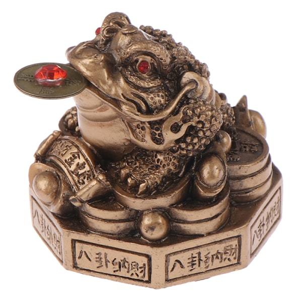 Ren kobber frosk funnet cikade frosk frosk statuer dyr messing han bronse one size Bronze one size