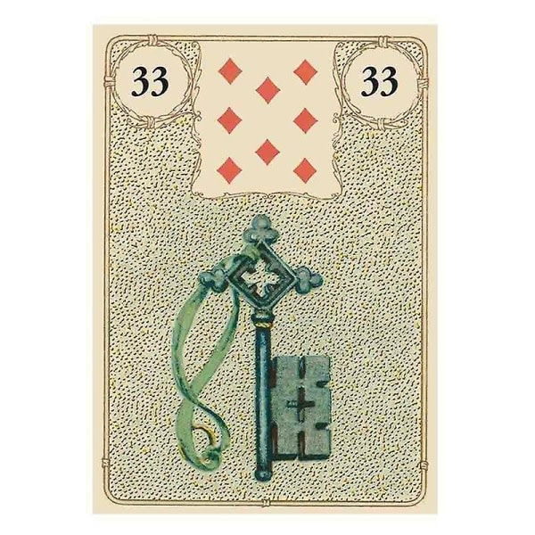 Golden Lenormand Oracle kortspeli