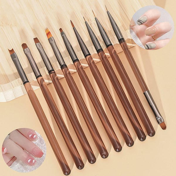Nagelkonstborste Ritverktyg Spetsborste Manikyr Gel Polish UV A8 onesize A8 onesize