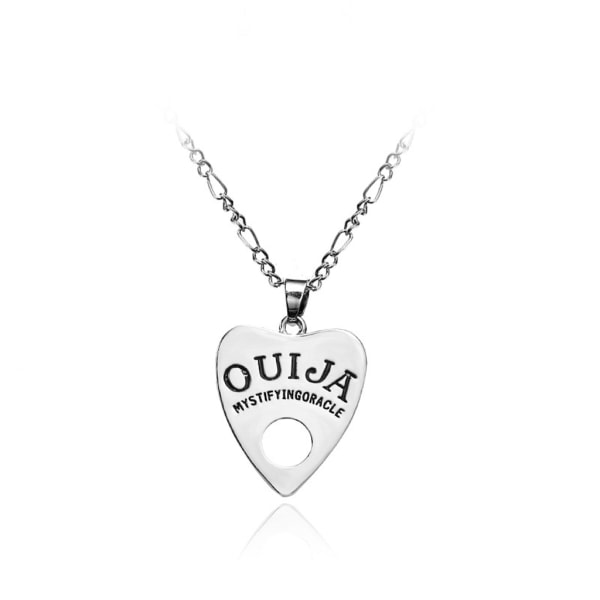 Mode Ouija Planchette hänge Halsband Satanic Witch Halloween Charm Halsband Smycken Dekoration Present för kvinnor Flickor null - 5