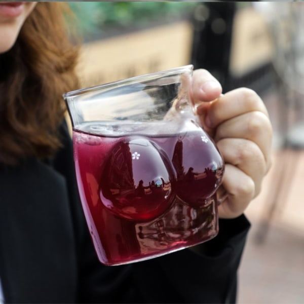 Kreativ kroppsformet glasskopp Glasögon Vinkopp Sexig Lady Shape Transparent en storlek Transparent one size