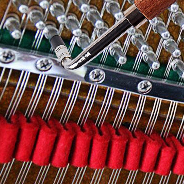 Pianostämningshammare L-form Skiftnyckel Tuner Nyckelspets String Pin Reparation För Piano