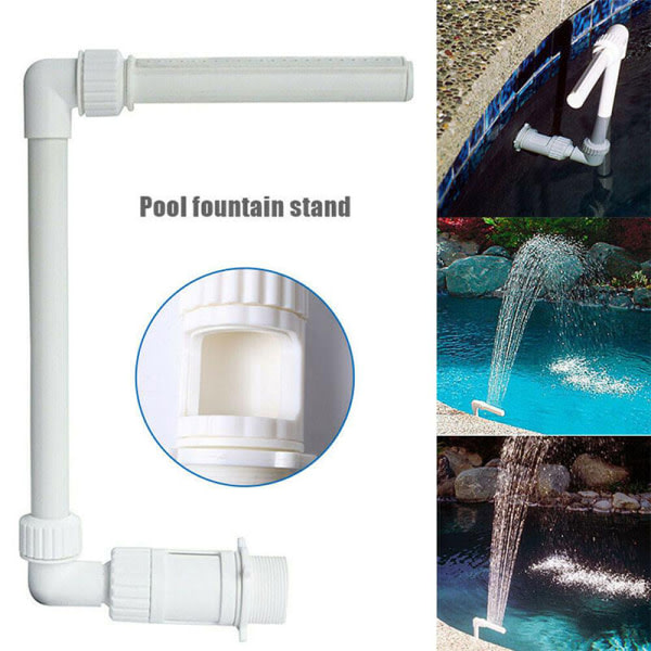 Justerbar pool vattenfall fontän kit fontän vatten White