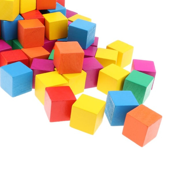 Stapelbara träbyggklossar Spel Tower Stacking Toy Trä hjärnteaser