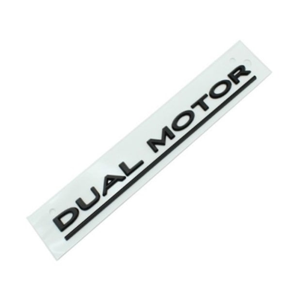 DUBBEL MOTOR Understrukna bokstäver emblem för Tesla Model 3 Car A3