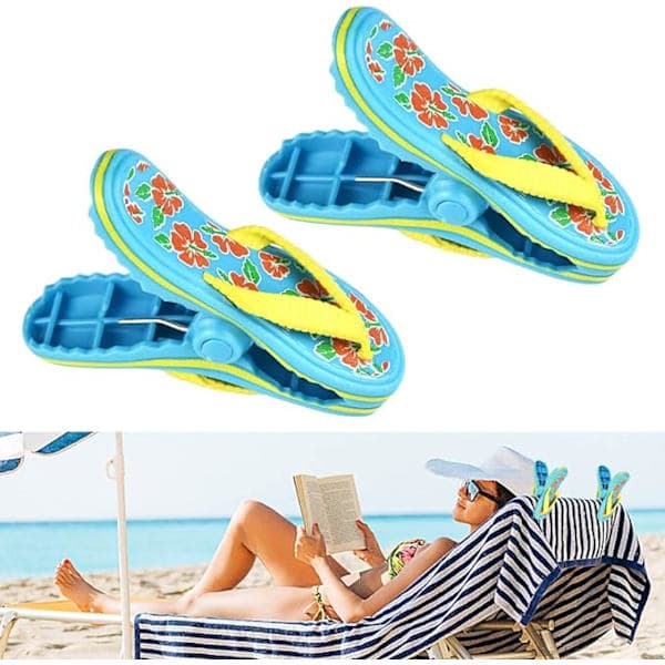 2 Pcs Plastic Clips for Linen, Beach Clips, Beach Towel Clips, Wholesale