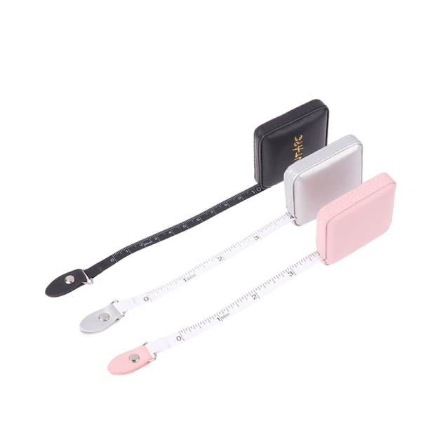 1 stk 150 cm 60\" Bærbar indtrekkbar linjal Mykt målebånd Sy Rosa