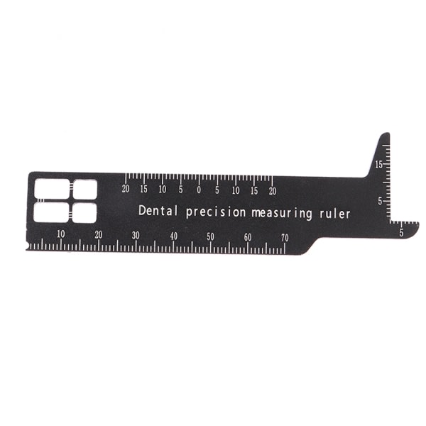 Dental precisionsmätlinjalverktyg för fotografering och bucklor