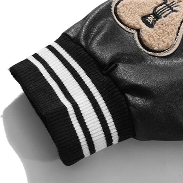Harajuku Bomberjakker Par Baseballjakke Efterår Unisex V Sort M Black M