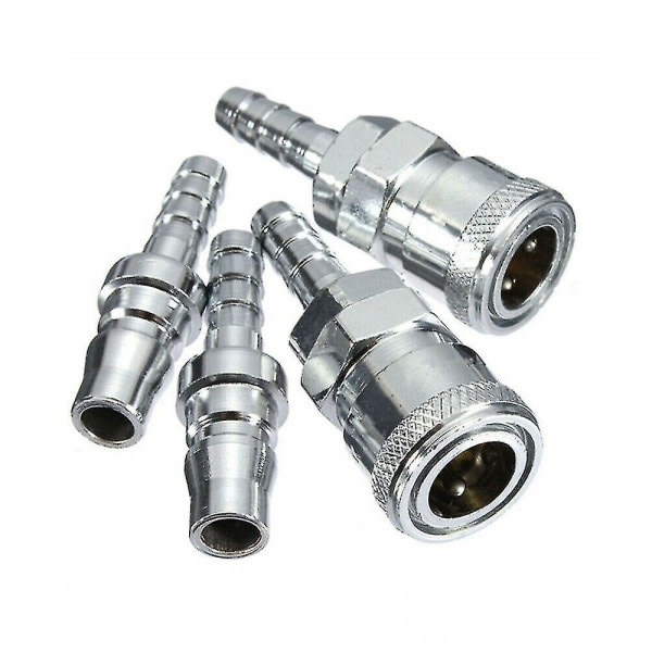 4x 8mm Gasslange Kobbermunnstykke Hurtigkobling For Bobil