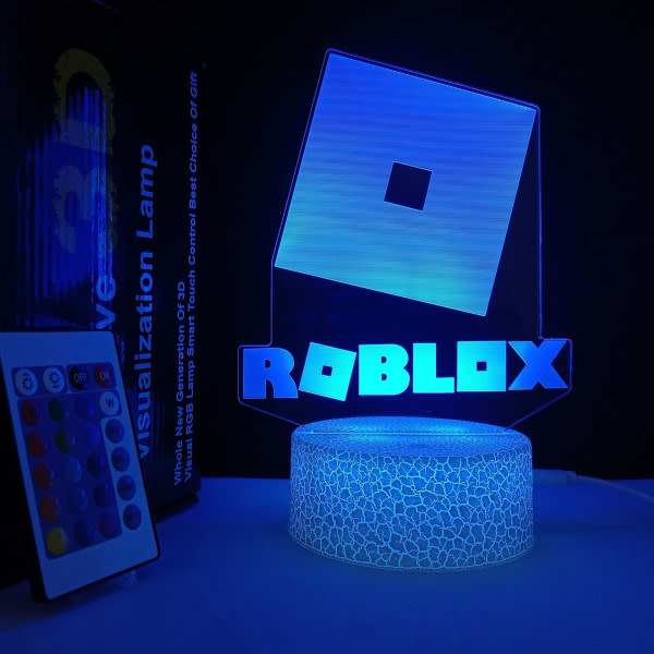 Kreativ Gave Spilrum Dekoration Natlampe Crack Model Crack Base Roblox Crack Touch Farverigt Sæt
