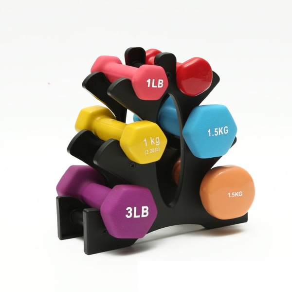 Trelags Dumbbell Stativ i Plast - Gym Dumbbell Opbevaring