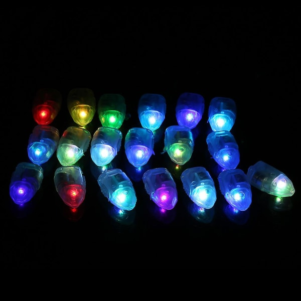 50x LED Ballonlys Farve Lys Papir Lygte Lampe Glød
